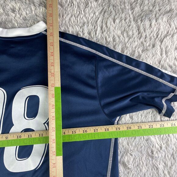 Vancouver Whitecaps Jersey Mens Small Blue White Adidas Carlyle Mitchel 2013 Kit - Picture 10 of 12